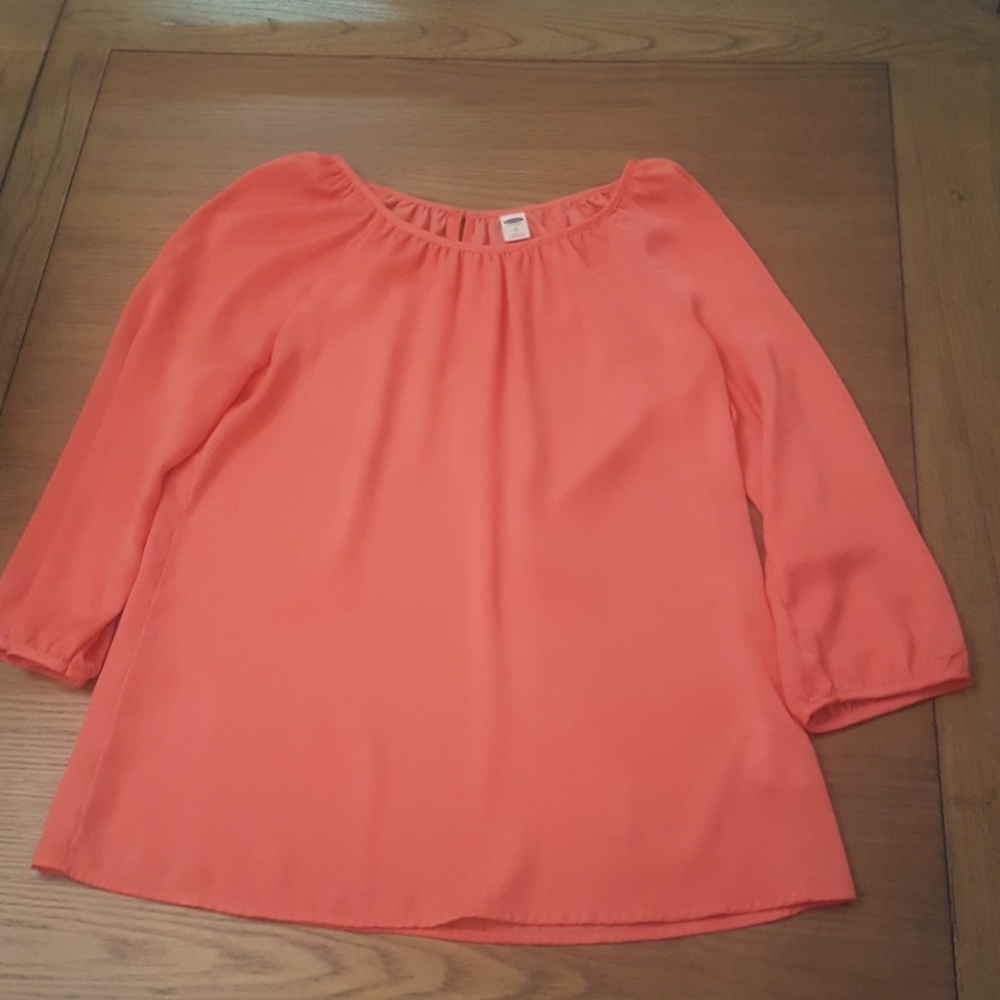 Coral blouse